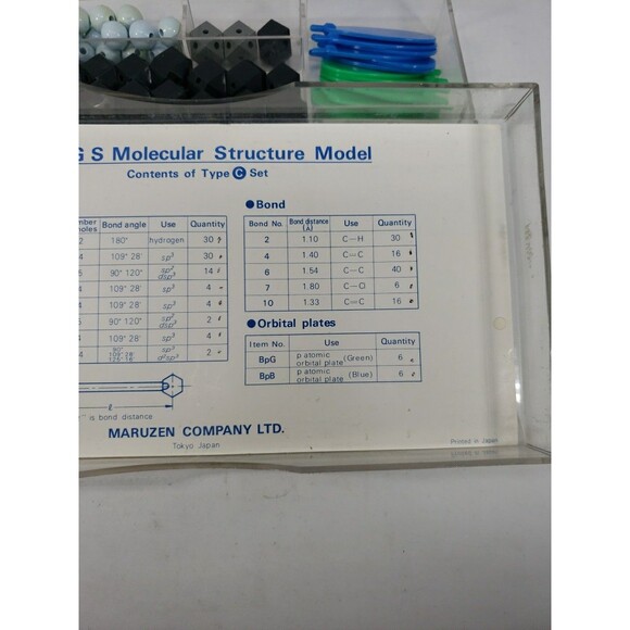 VTG HGS Molecular Structure Model Set C for Organic Chemistry Holden Day Maruzen - Picture 13 of 16
